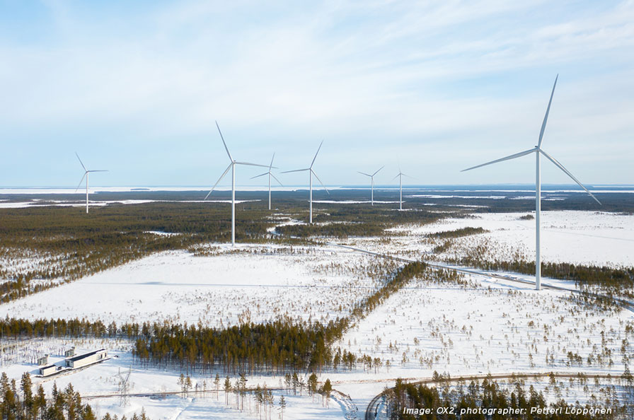 TFinland's third largest wind farm completed – OX2 hands over Metsälamminkangas wind farm to Lundin Energy and Sval Energi